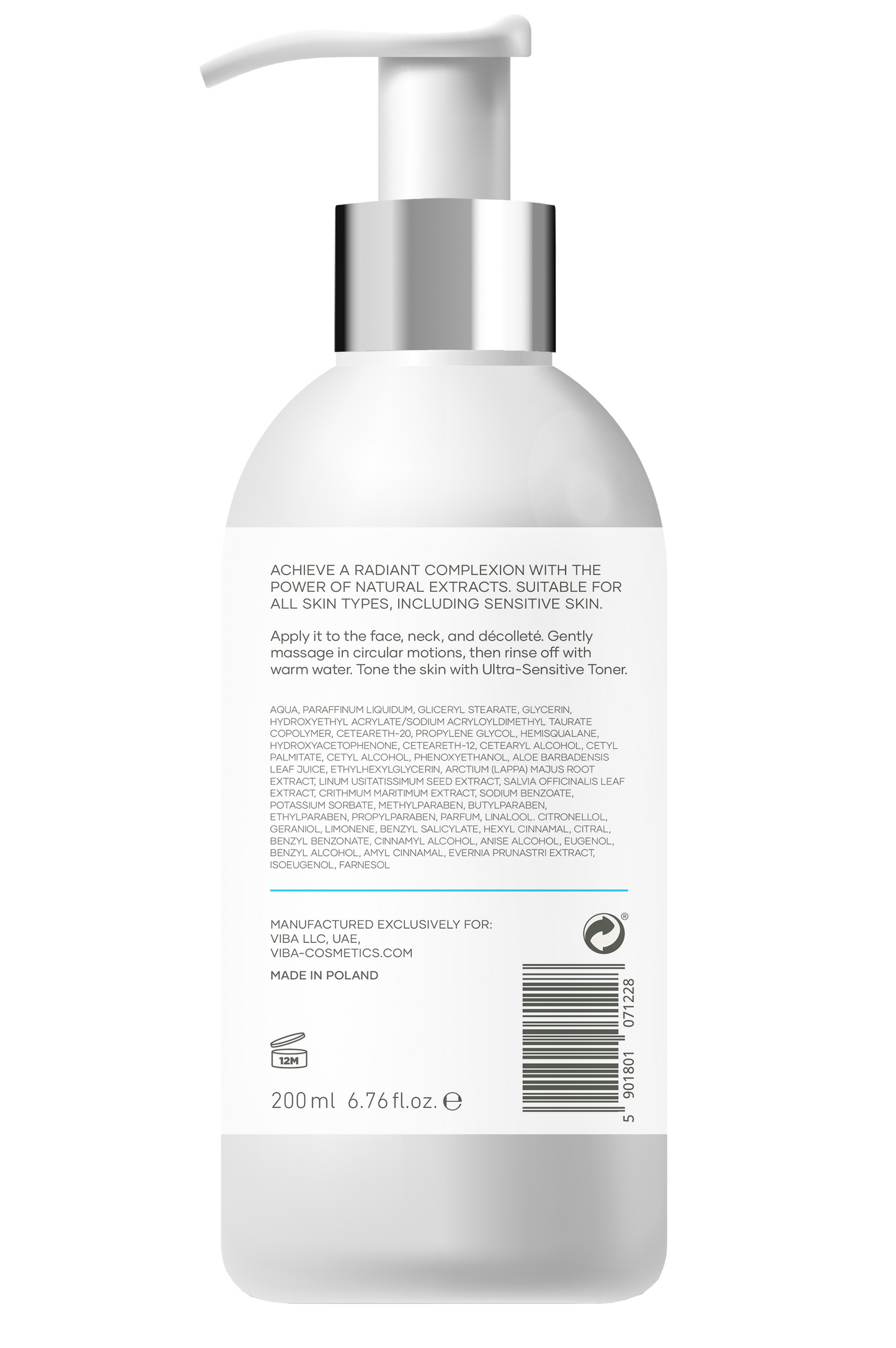 Ultra sensitive Cleansing Milk 200ml